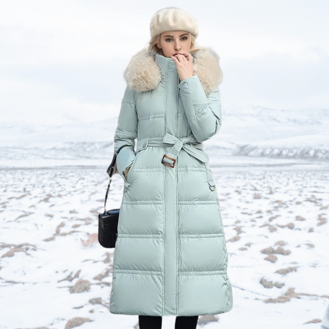 Lucia | Designer Vinter Parka Med Fuskpäls Huva