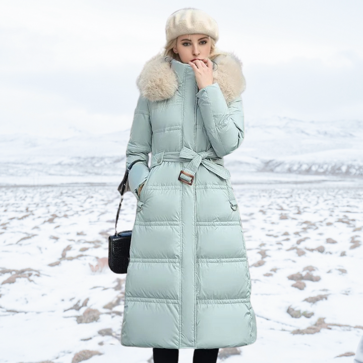 Lucia | Designer Vinter Parka Med Fuskpäls Huva