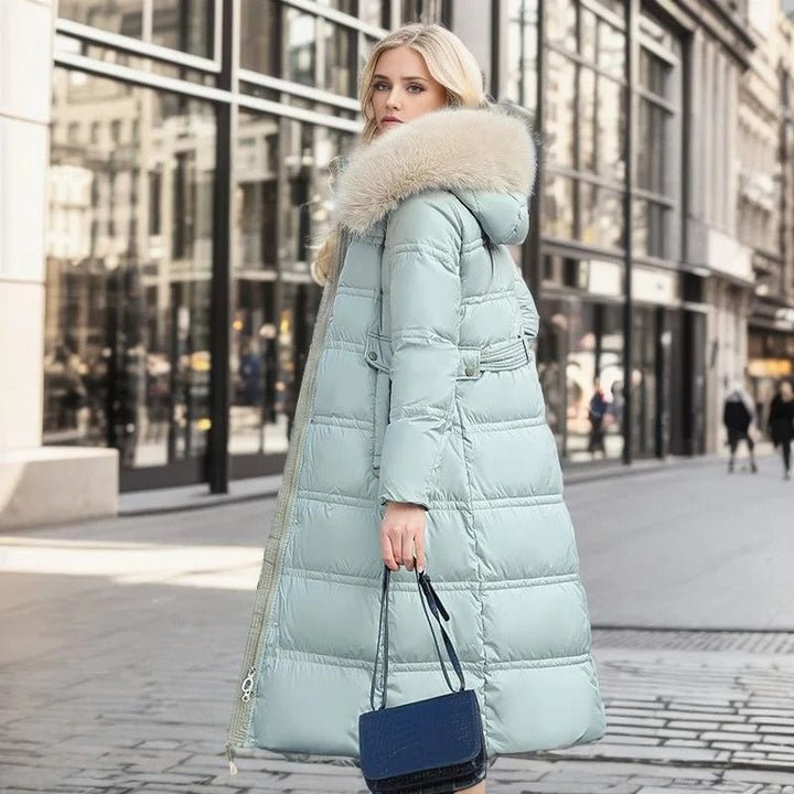 Lucia | Designer Vinter Parka Med Fuskpäls Huva