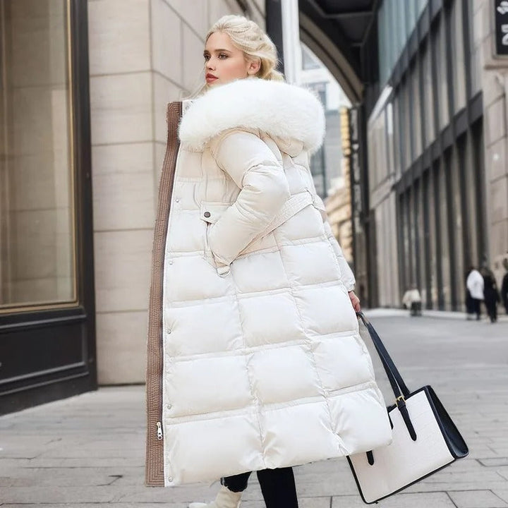 Lucia | Designer Vinter Parka Med Fuskpäls Huva