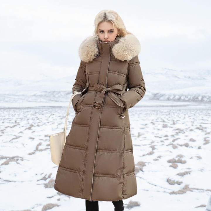 Lucia | Designer Vinter Parka Med Fuskpäls Huva