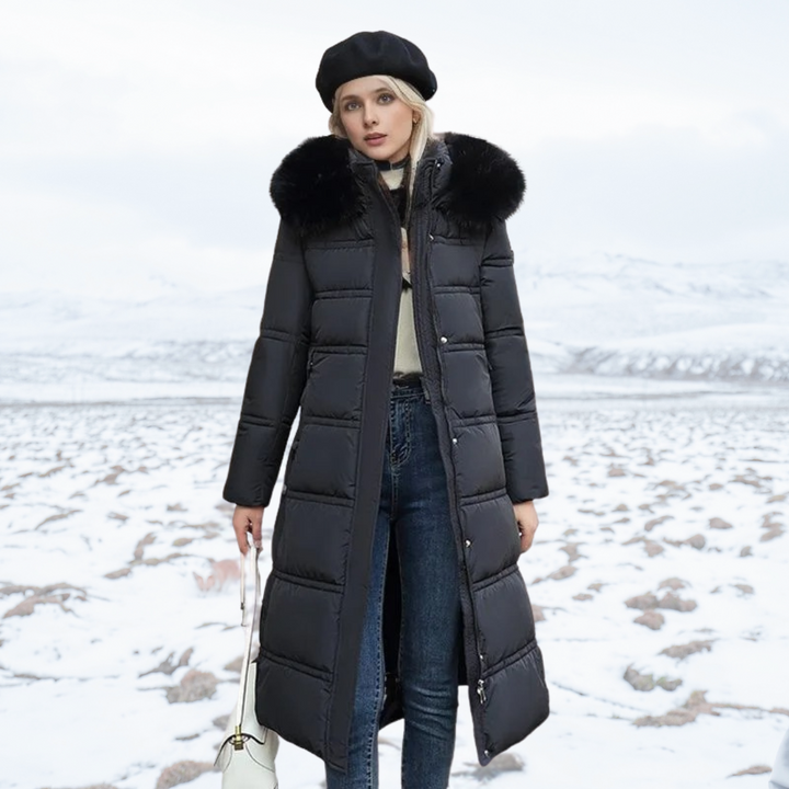 Lucia | Designer Vinter Parka Med Fuskpäls Huva