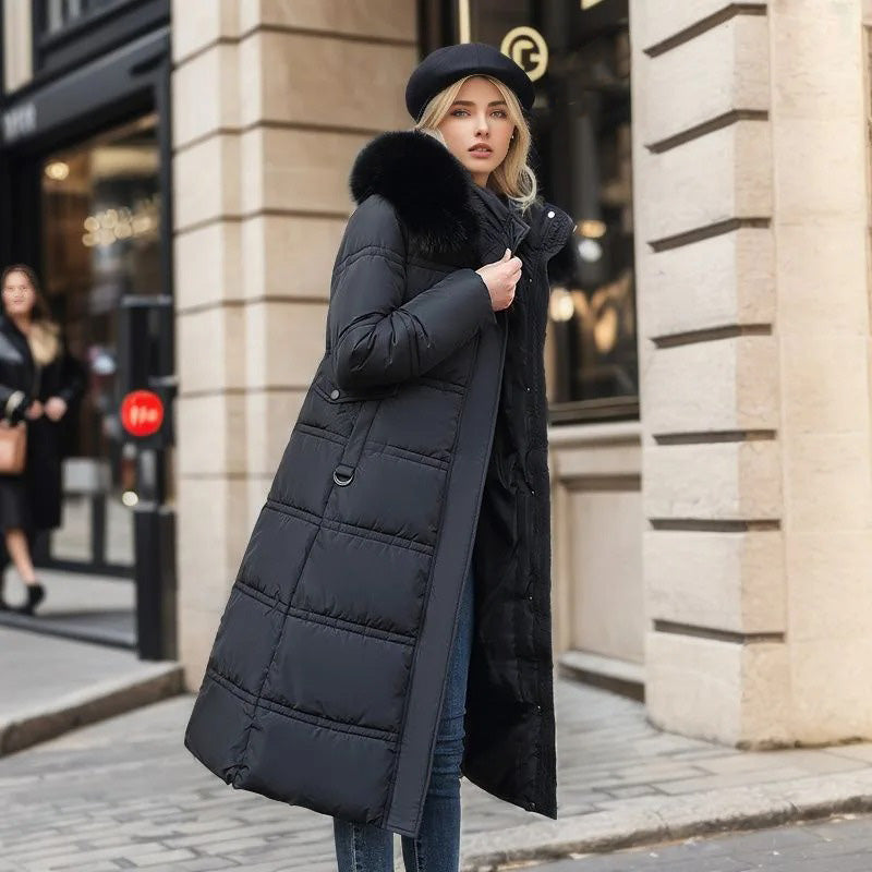Lucia | Designer Vinter Parka Med Fuskpäls Huva