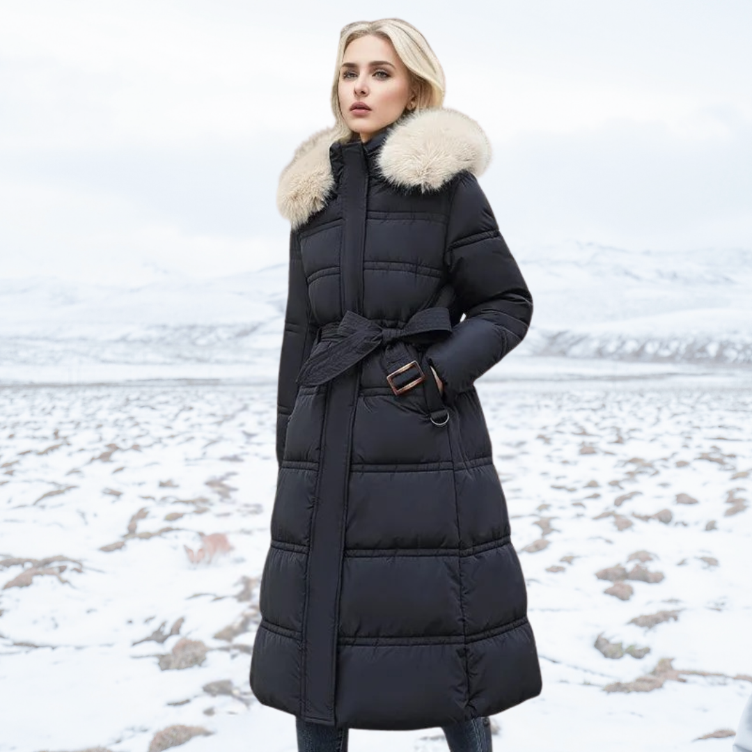 Lucia | Designer Vinter Parka Med Fuskpäls Huva
