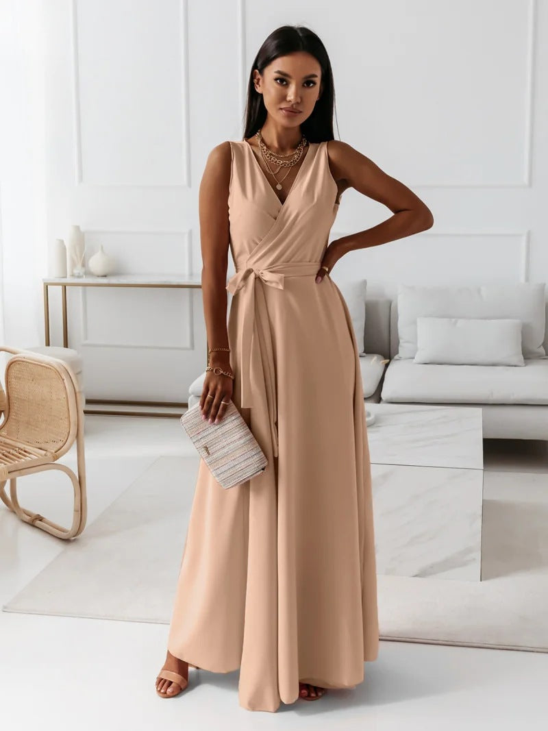 Hailey | Kvinnor Bröllopsgäst Elegant Wrap Maxi Klänning