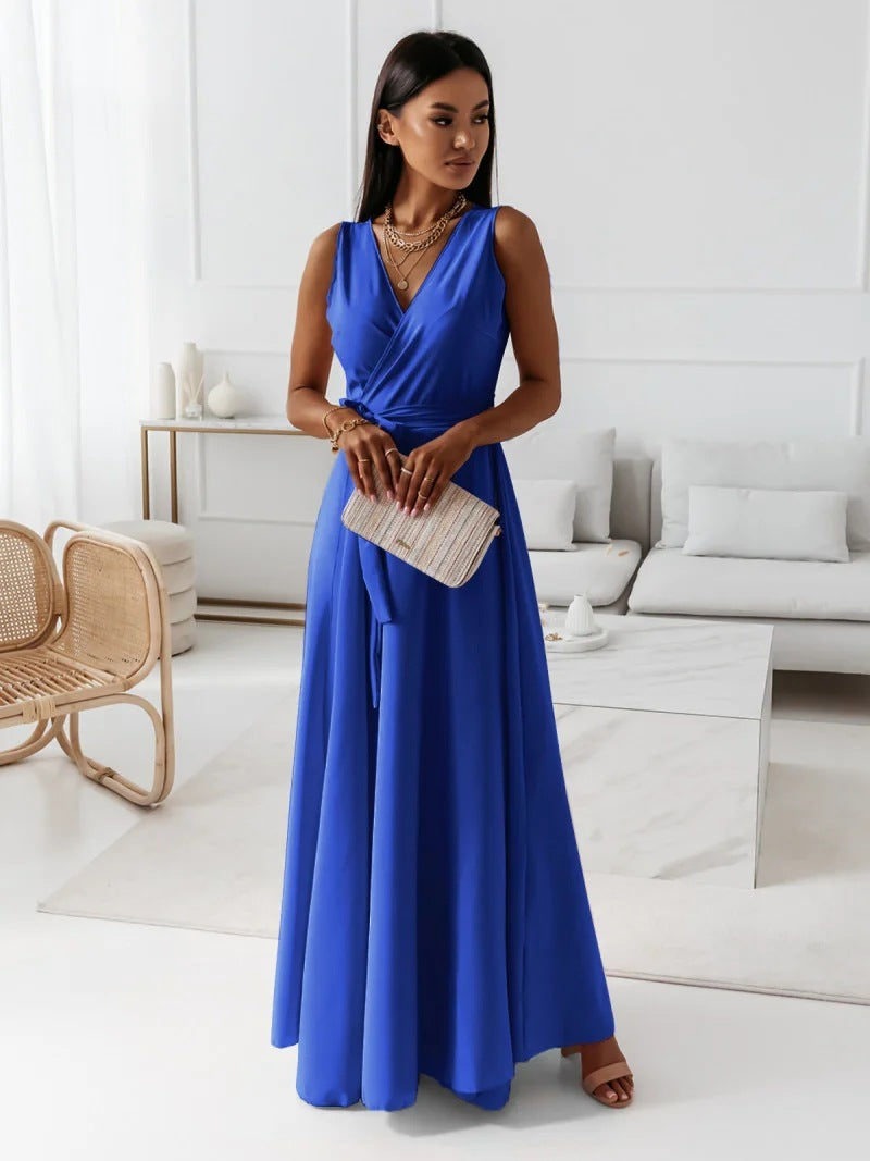 Hailey | Kvinnor Bröllopsgäst Elegant Wrap Maxi Klänning