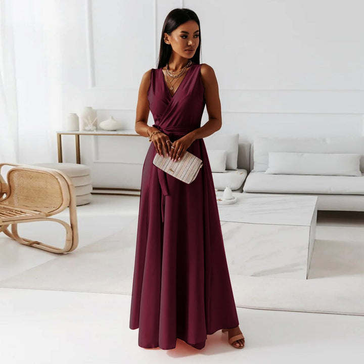 Hailey | Kvinnor Bröllopsgäst Elegant Wrap Maxi Klänning