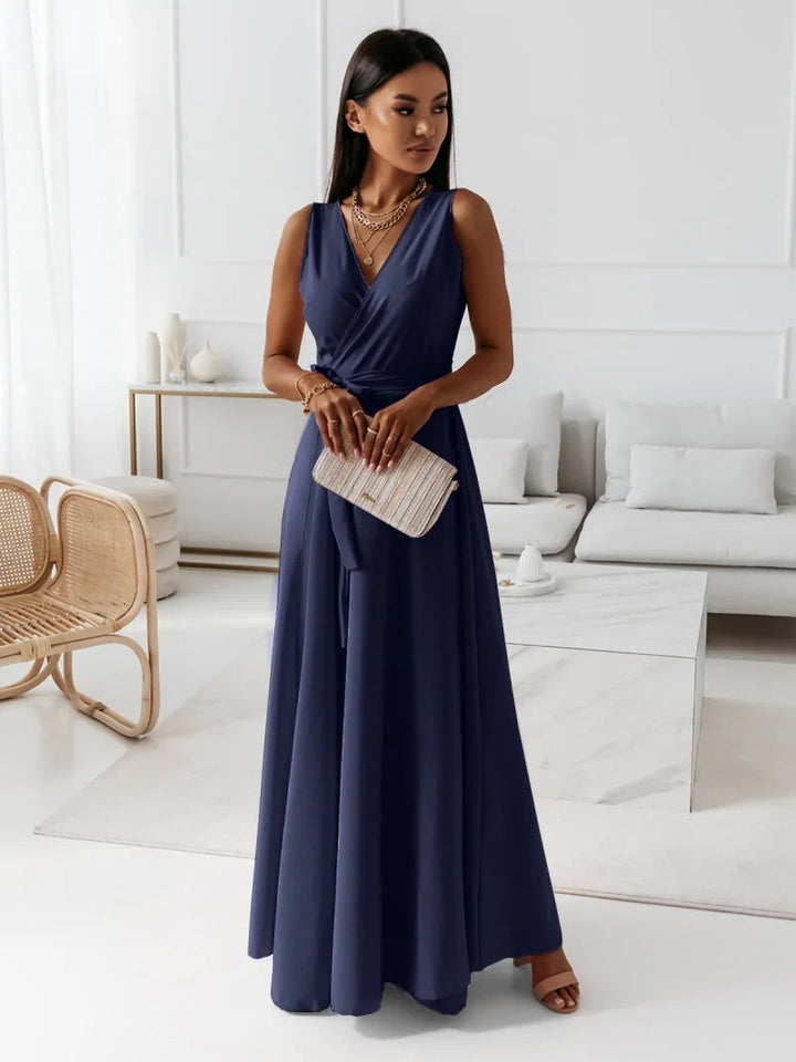 Hailey | Kvinnor Bröllopsgäst Elegant Wrap Maxi Klänning