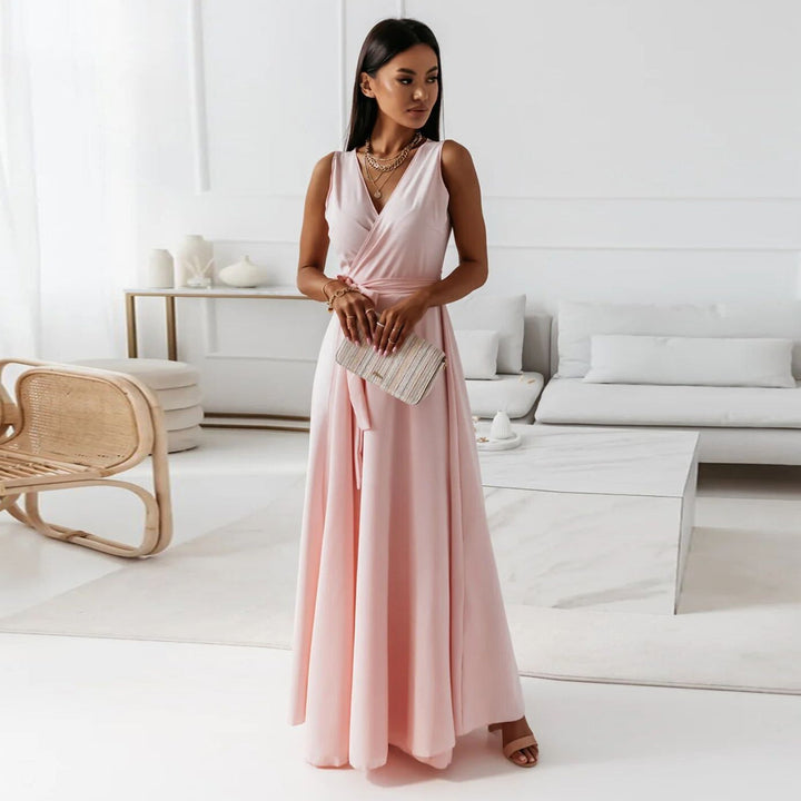 Hailey | Kvinnor Bröllopsgäst Elegant Wrap Maxi Klänning