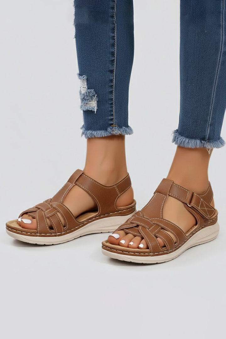 Lauren | Damens Öppen Tå Rem Sandaler