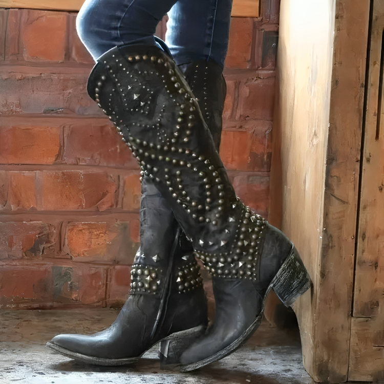 Monroe | Western Knähöga Stövlar