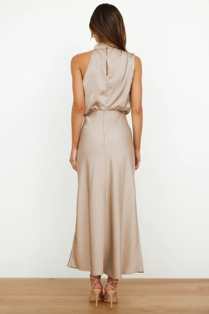 Faith | Kvinnors Chic Halterneck Aftonklänning