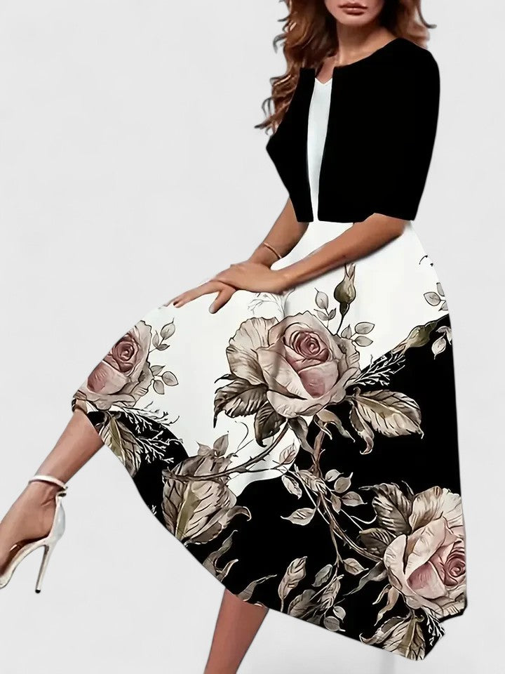 Chantal | Elegant Midi Klänning