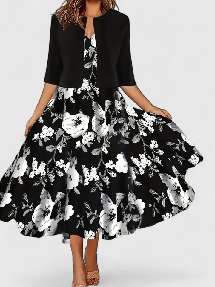 Chantal | Elegant Midi Klänning