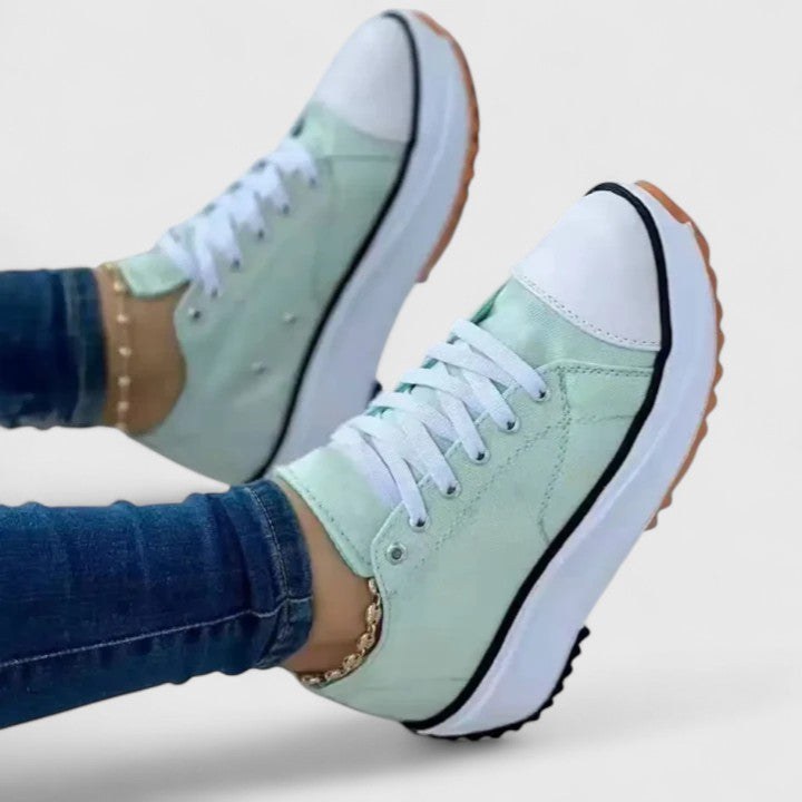 Kelly | Dam Sneakers med Snörning för Komfort Hela Dagen