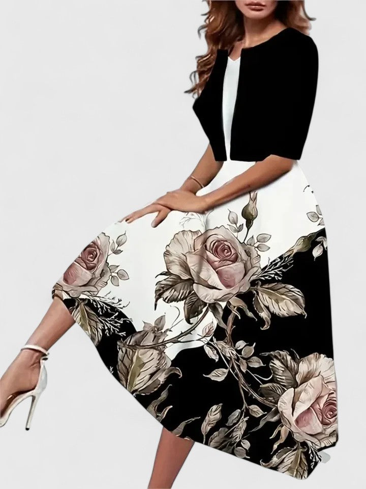 Chantal | Elegant Midi Klänning