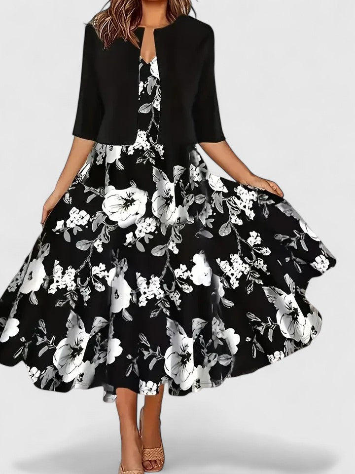 Chantal | Elegant Midi Klänning