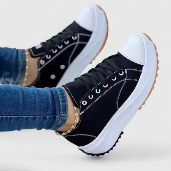 Kelly | Dam Sneakers med Snörning för Komfort Hela Dagen