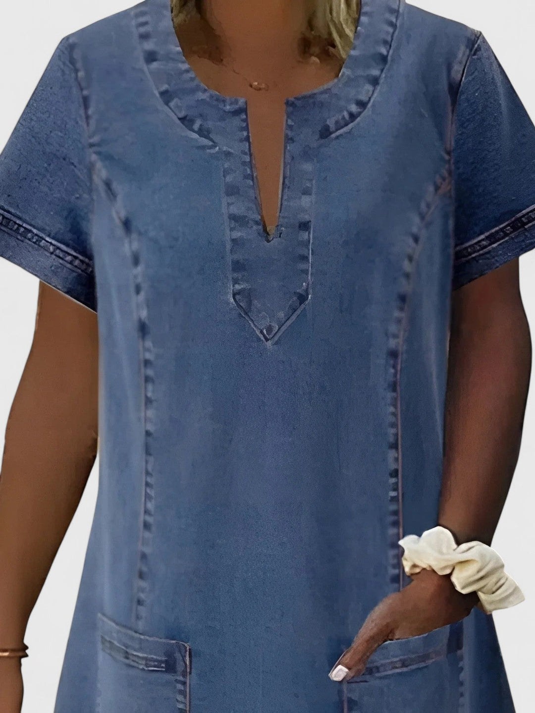 Christine | Elegant Denim Klänning