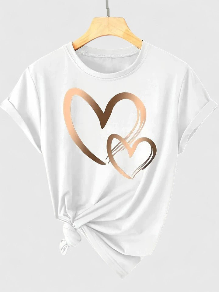 Ivanelle | Bekväm T-shirt med Kort Ärmar