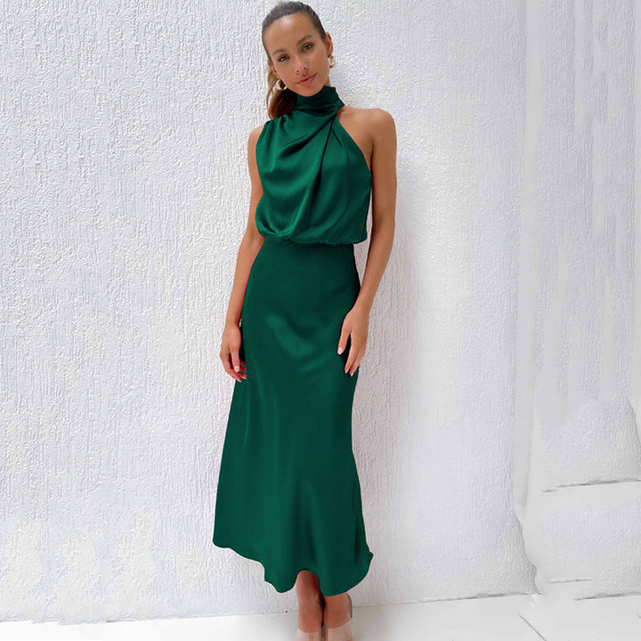 Faith | Kvinnors Chic Halterneck Aftonklänning