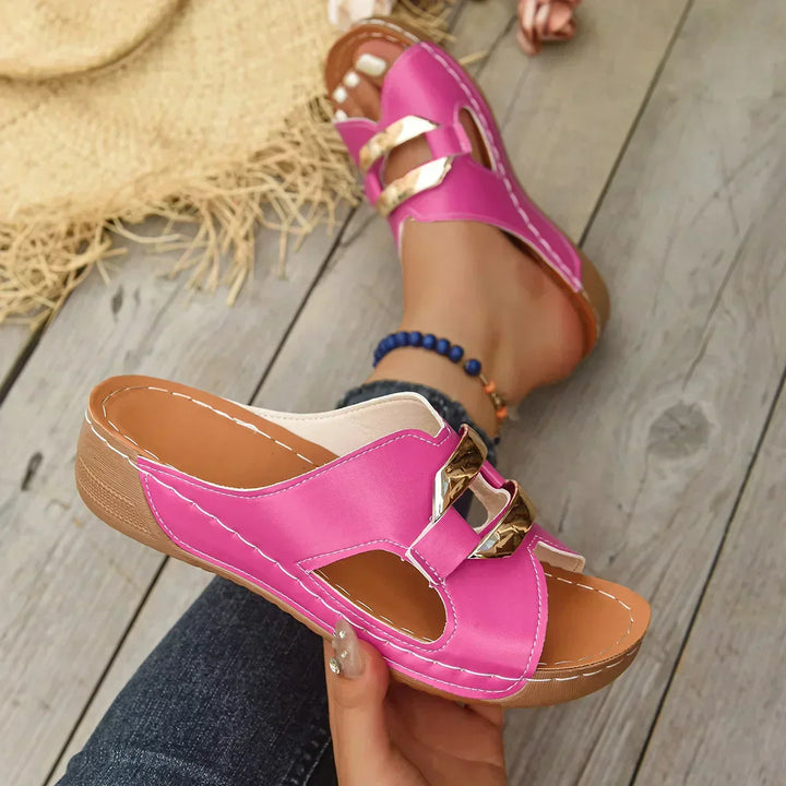 Lina | Ortopediska kilklack sandaler
