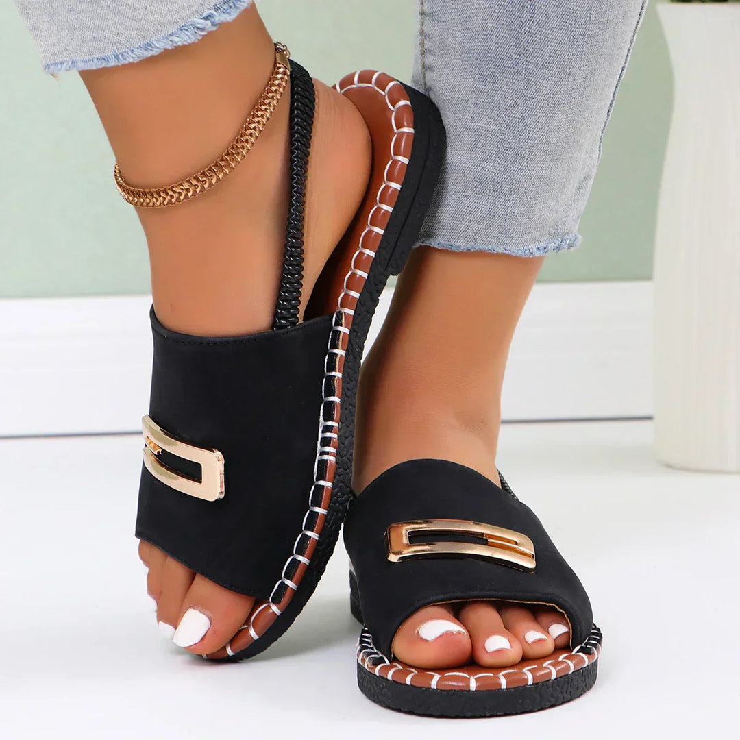 Gianna | Ortopediska Sandaler Med Kilklack