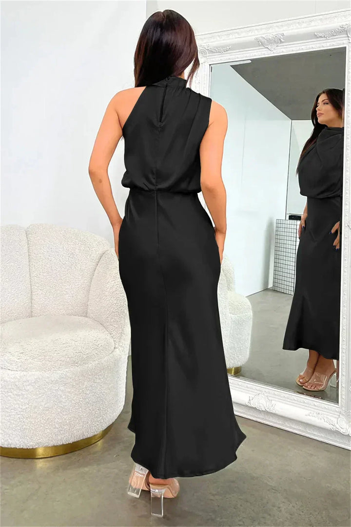 Faith | Kvinnors Chic Halterneck Aftonklänning