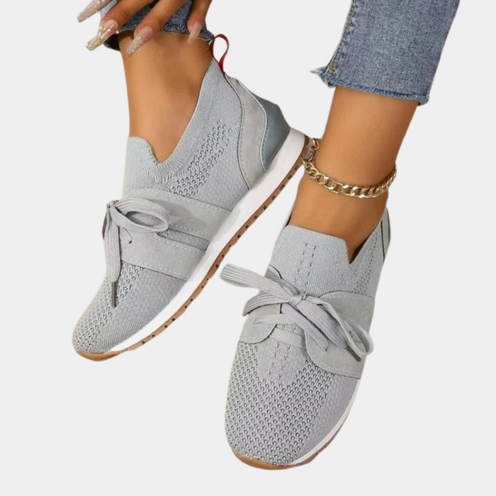 Dam Sneakers med Snörning och Ortopedisk Fotbädd