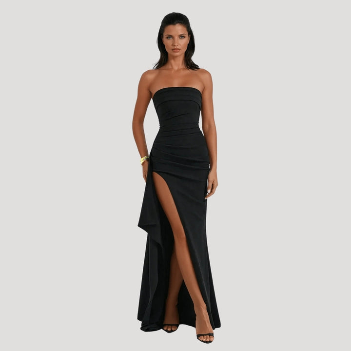 Emma | Kvinnors Bröllopsgäst Strapless Maxi Klänning