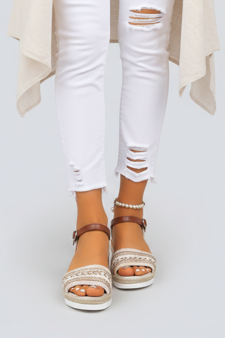 Nicole | Kvinno Elegant Rem Sandaler för Kvällen
