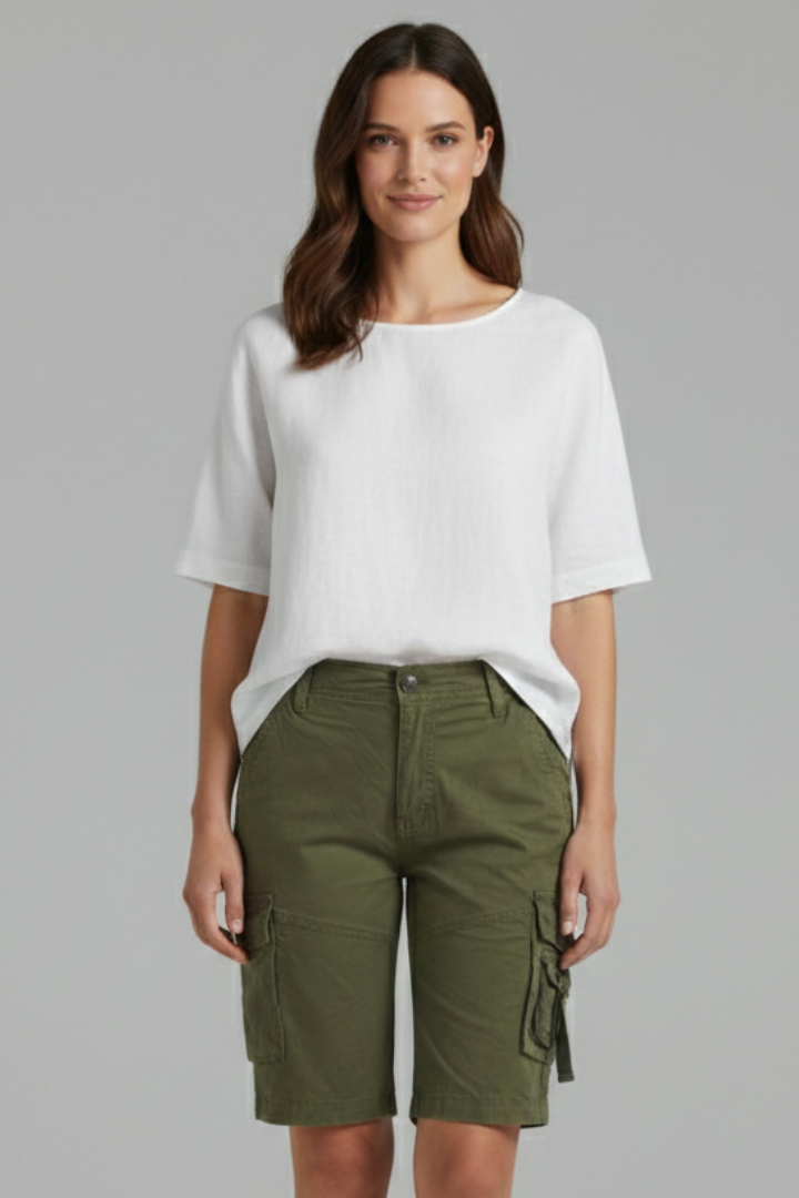 Jenna | Damens Utility Pocket Cargo Shorts