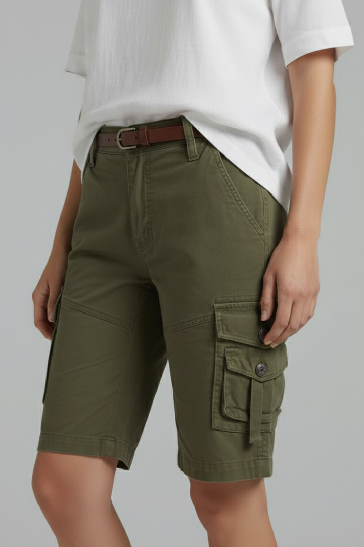 Jenna | Damens Utility Pocket Cargo Shorts