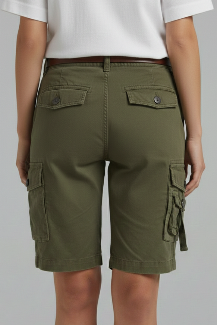 Jenna | Damens Utility Pocket Cargo Shorts