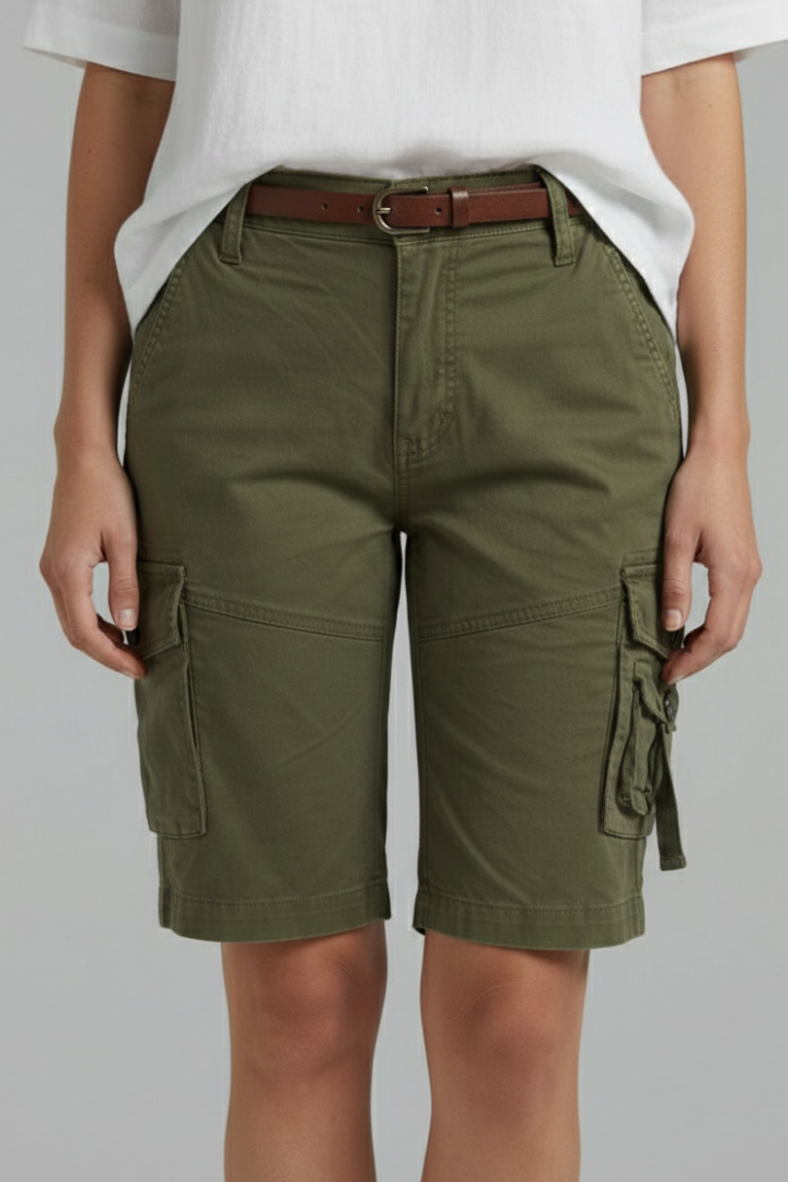 Jenna | Damens Utility Pocket Cargo Shorts