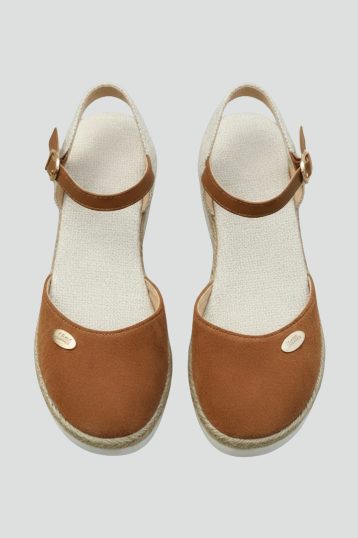 Maya  | Espadrillsandaler Med Sluten Tå Och Slingback-rem För Dam