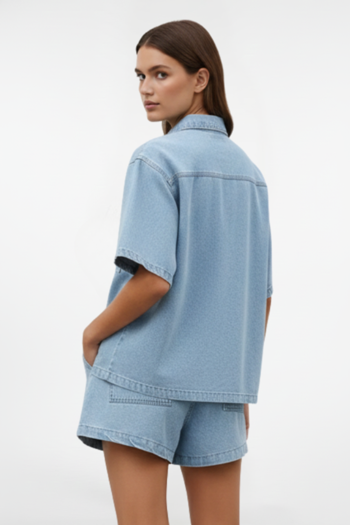 Brooklyn | Kvinnors kortärmad set med shorts