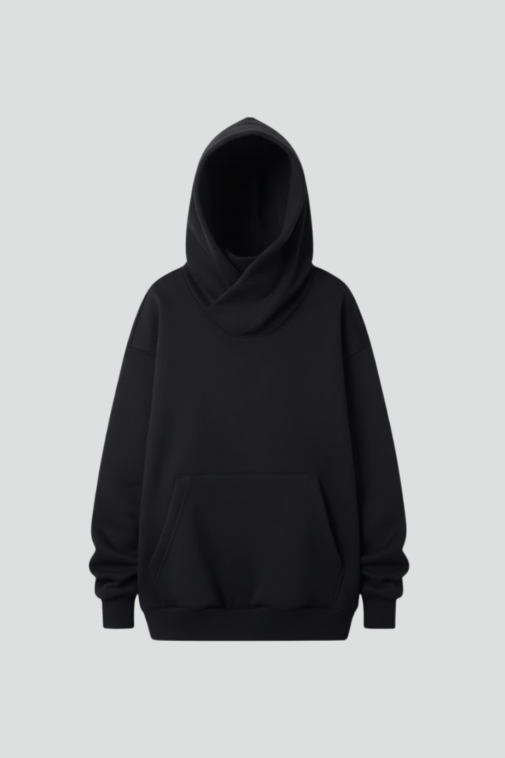 Gabriella | Damhoodie med hög krage och bred huva