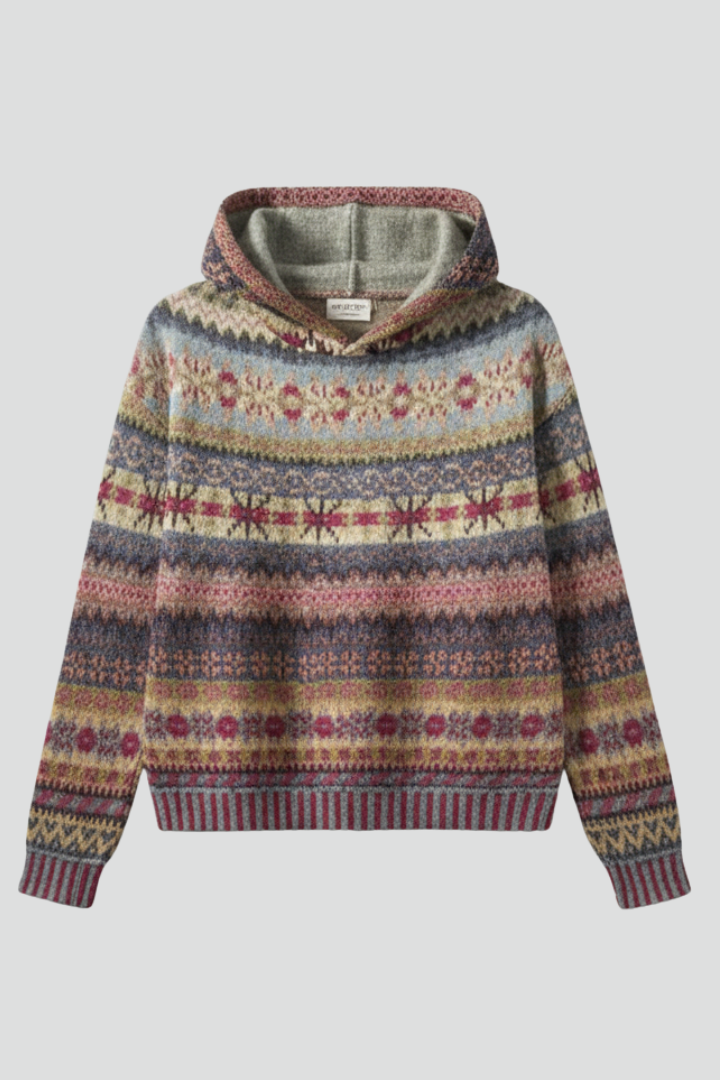 Dakota | Dam Hoodie med Huva och Ribbad Manschett