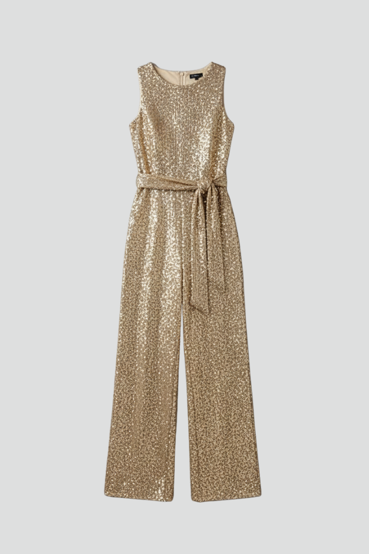Brooklyn | Kvinnors Paljett Raka Ben Kvälls Jumpsuit