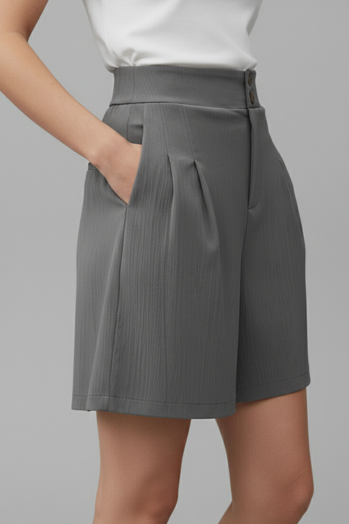 Gabriella | Damens Högmidjade Vida Shorts