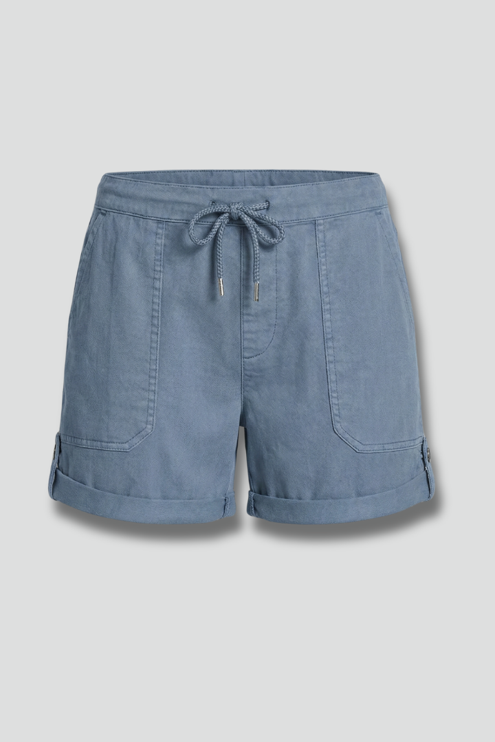 Jasmine | Damens Casual Shorts med Dragsko och Fickor