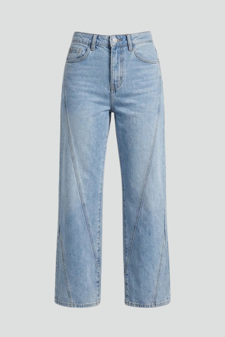 Kayla | Damens Högmidjade Klassiska Rakbenjeans