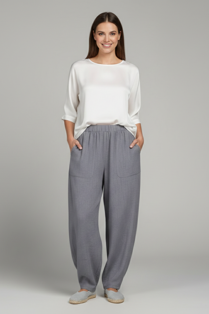 Chloe | Dambyxor med Elastisk Midja och Sidofickor