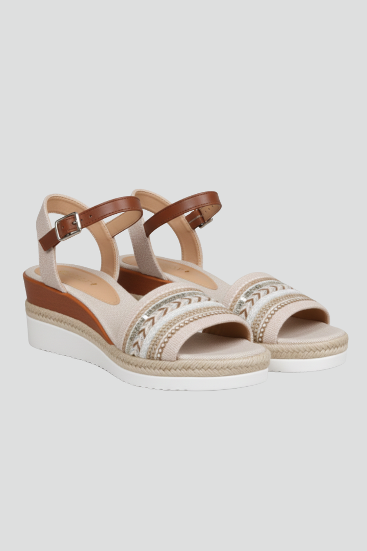 Nicole | Kvinno Elegant Rem Sandaler för Kvällen