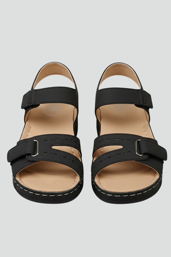 Brooklyn | Kvinno Wedge Sandaler Loop Remmar Tå