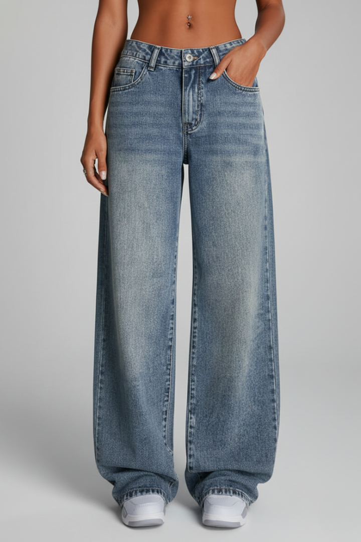 Fiona | Damens Avslappnade Vida Jeans