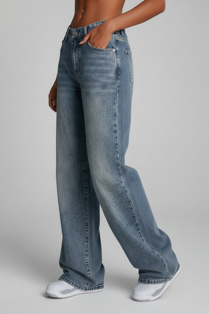 Fiona | Damens Avslappnade Vida Jeans