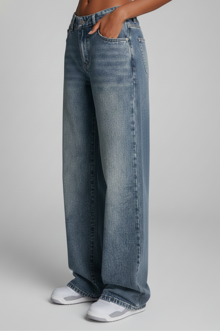 Fiona | Damens Avslappnade Vida Jeans