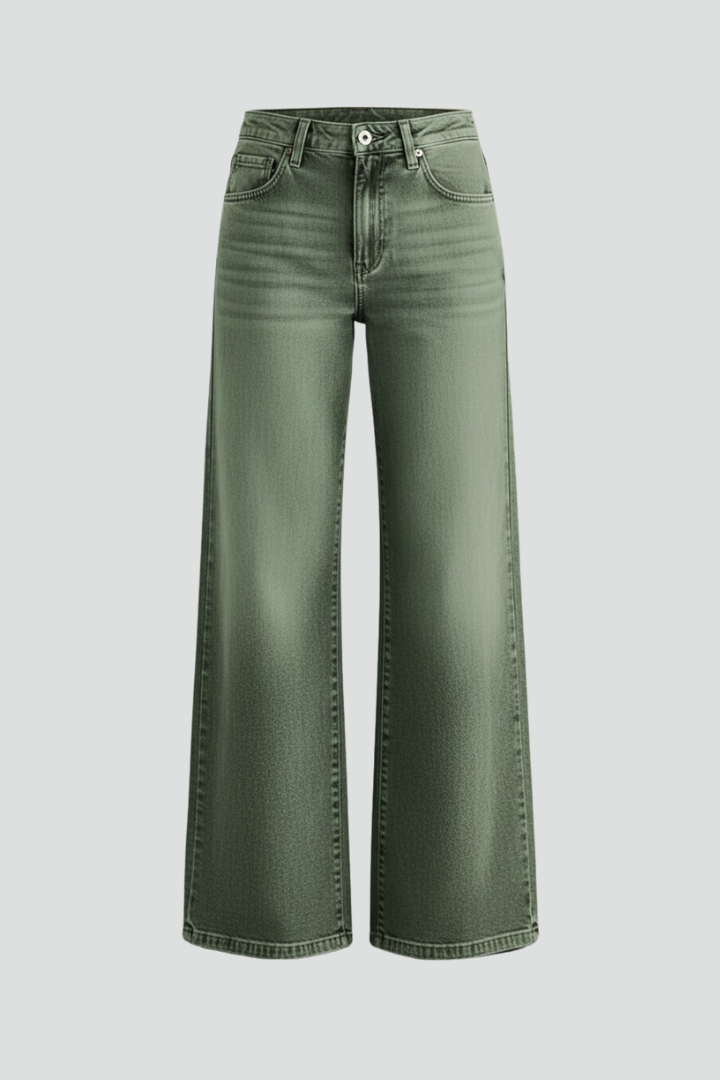 Faith | Damens avslappnade vida högmidjade denimjeans